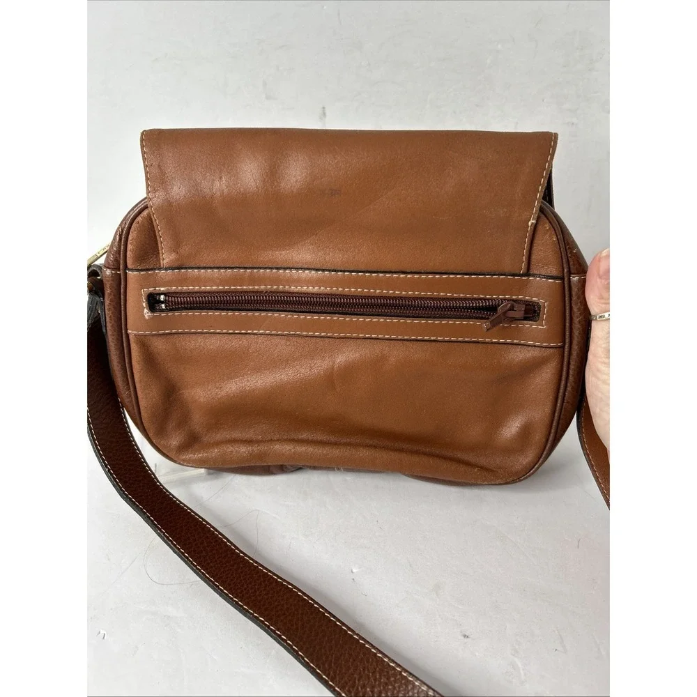 Pourchet Vintage Paris Purse‎ Crossbody Leather Saddle Bag Purse